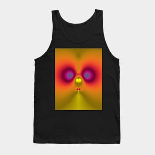 Cute fractal face five Tank Top